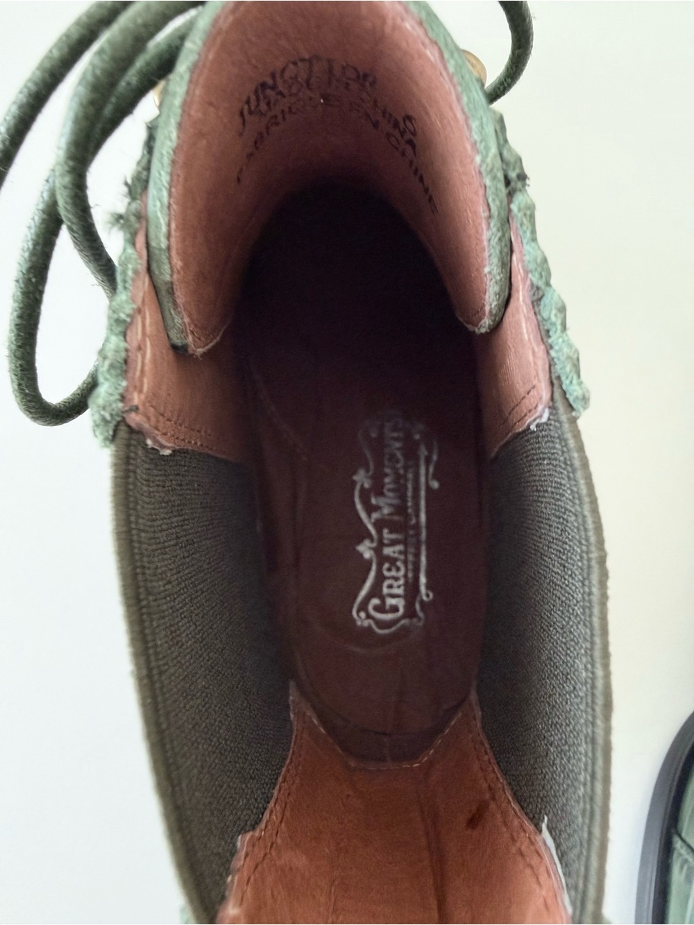 Jeffrey Campbell Junction Great Moments Green Croc Embossed Leather Boots Size 6 - Picture 9 of 13